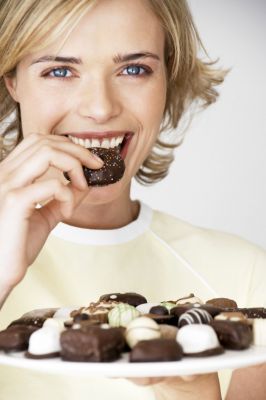 Manchmal scheint ein Teller Pralinen wirklich glücklich zu machen. Pralinen